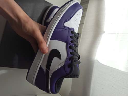 Jordan 1 low Court Purple White