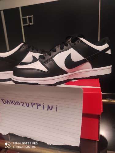 Nike dunk low black and white size 40 (gs/w)