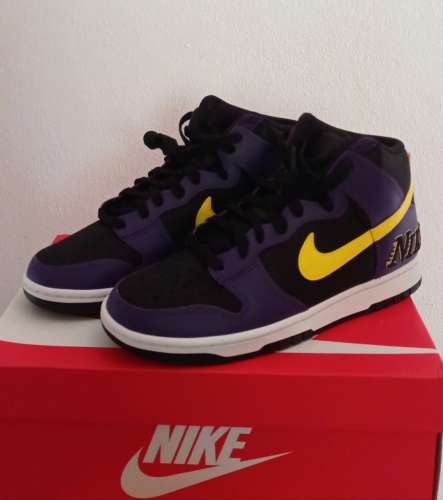 Nike Dunk high premium EMB Purple black (Lakers)