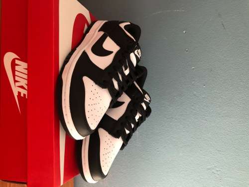 Dunk low black and white (W)