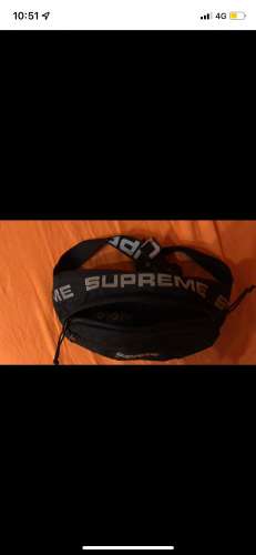 supreme waist bag ss18 black