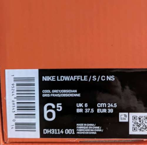 Nike LD Waffle Sacai Clot Cool Grey 39