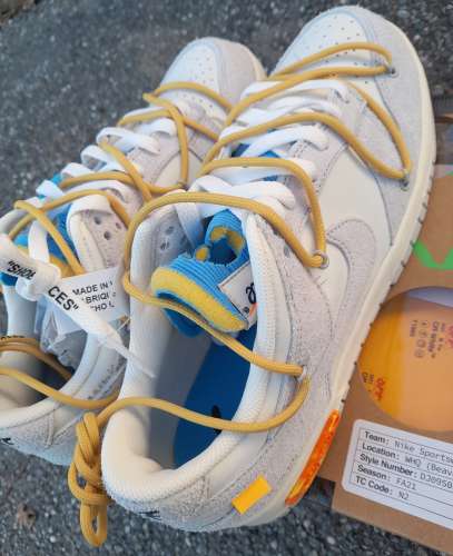 NIKE DUNK LOW Off-White LOT 34 US 9.5