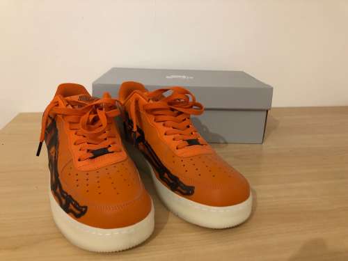 nike air force 1 orange skeleton