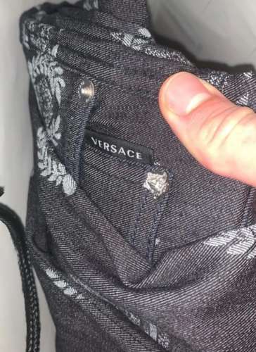 Pantalone denim/jeans Versace
