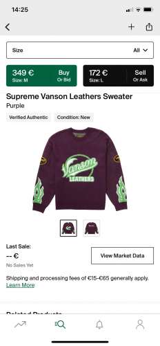 Supreme Vanson Leathers Sweater (purple)