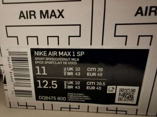 Nike Air Max 1 Kasina Won-Ang Orange (DQ8475-800) - 45 EU | 11 US