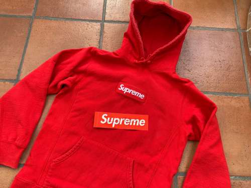 Supreme Box Logo Hoodie Red on Red FW16