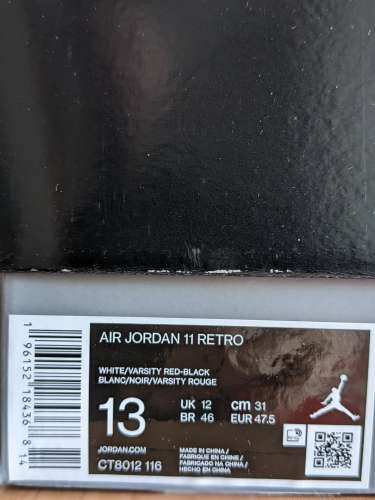 Jordan 11 Cherry 47.5