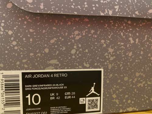 Jordan 4 Infrared/dark grey