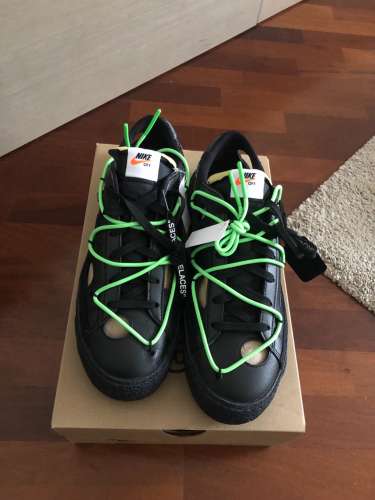 Nike Blazer Low Off-White Black Electron Green