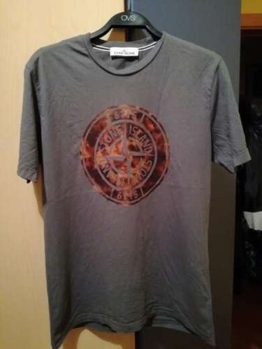 T-shirt stone island red camo tee limited edition