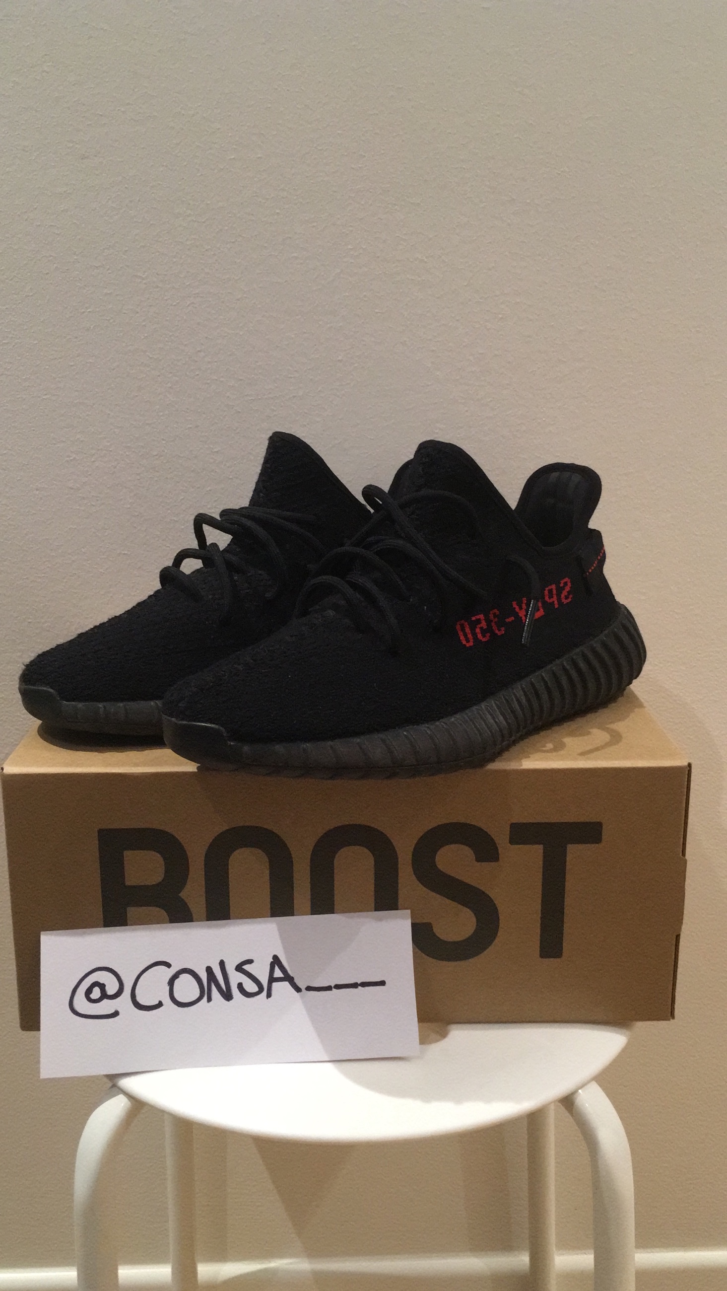 Cheap Size 8 Adidas Yeezy Boost 350 V2 Black Reflective Replacement Box