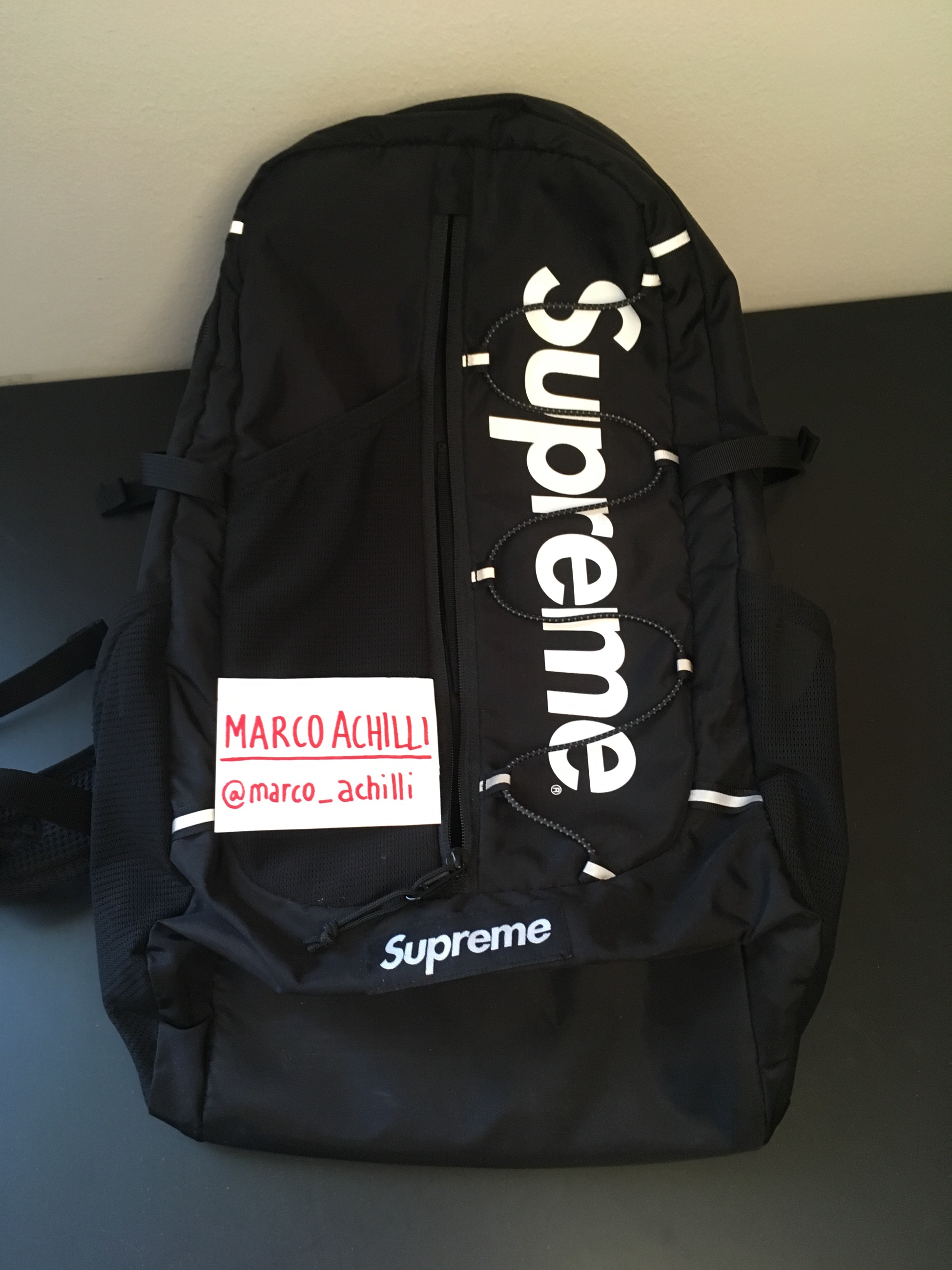 Supreme Backpack ss17 Black - Meetapp