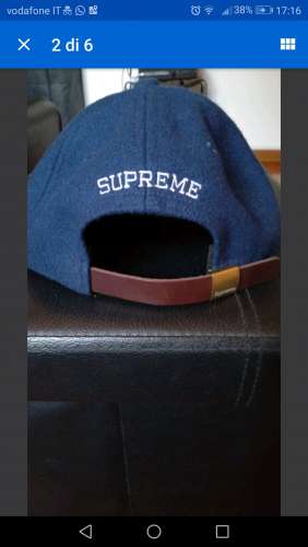 Cappello Supreme S logo 6-panel