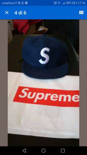 Cappello Supreme S logo 6-panel