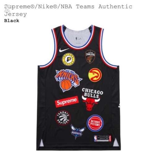 Supreme x Nike x NBA Teams Authentic Jersey